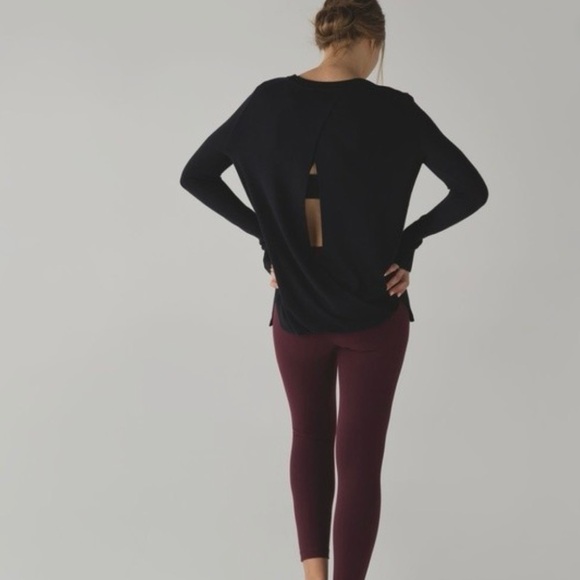 LULULEMON BRING IT BACKBEND SWEATER Black Boolux Cashmere Blend - Picture 2 of 8